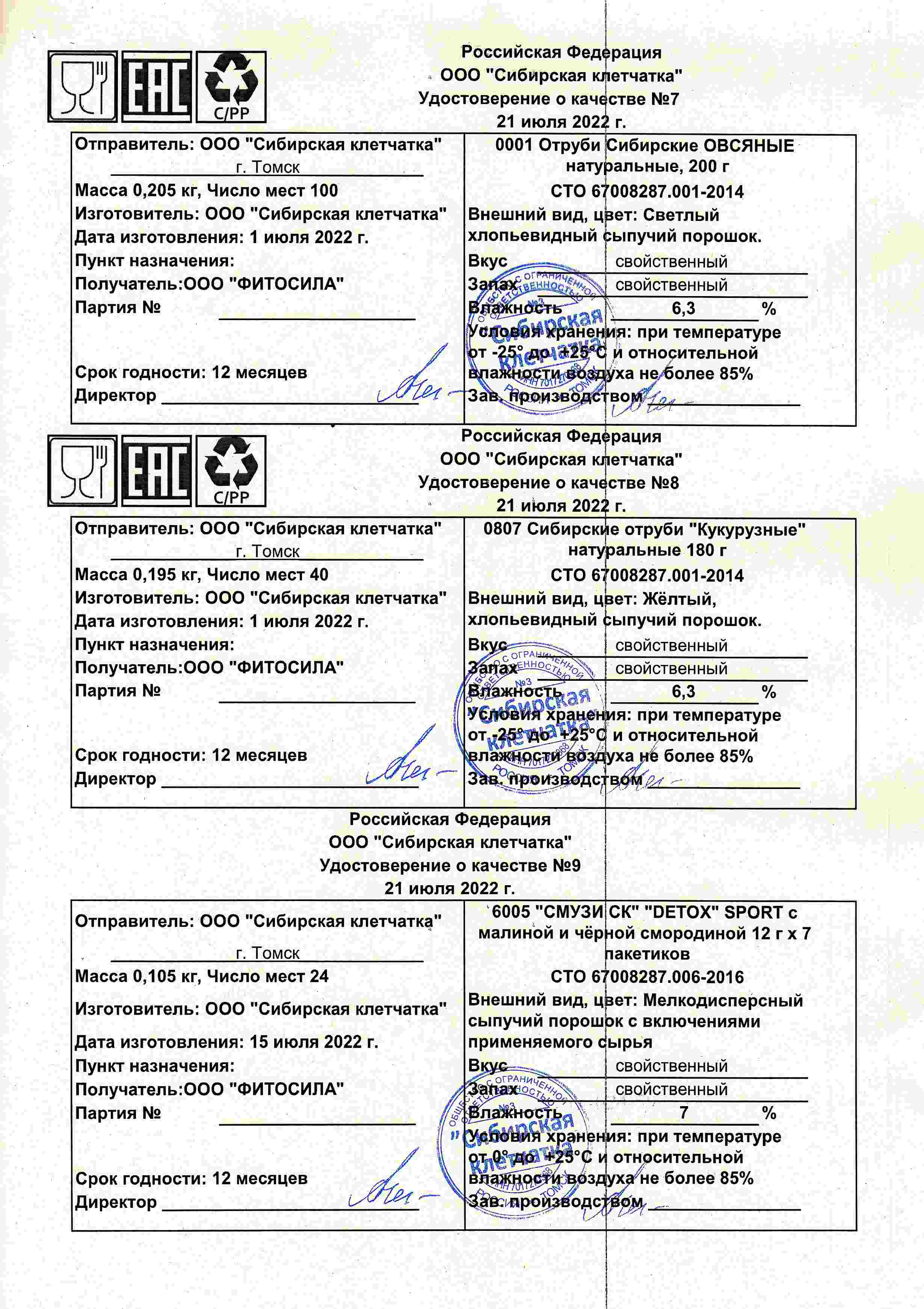Паспорт №072022